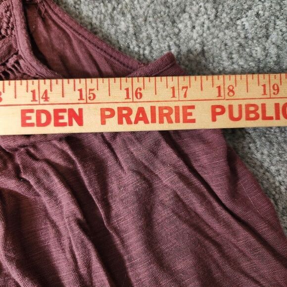 North River Womens Small Loose Tank Top Mauve Flowing Top - Picture 6 of 7